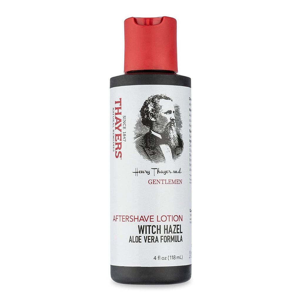 THAYERS: Gentlemen Aftershave Lotion Witch Hazel And Aloe Vera Formula, 4 oz