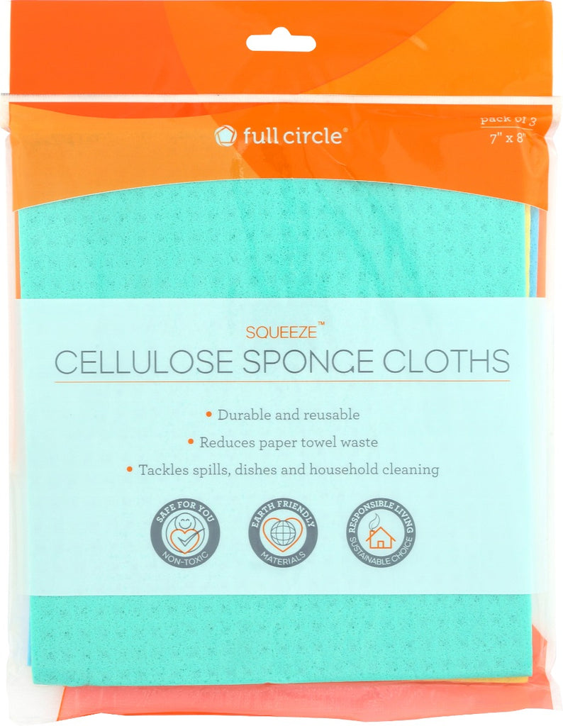 FULL CIRCLE HOME: Squeeze Cellulose Sponge Cloths, 1 ea