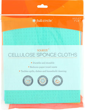 FULL CIRCLE HOME: Squeeze Cellulose Sponge Cloths, 1 ea