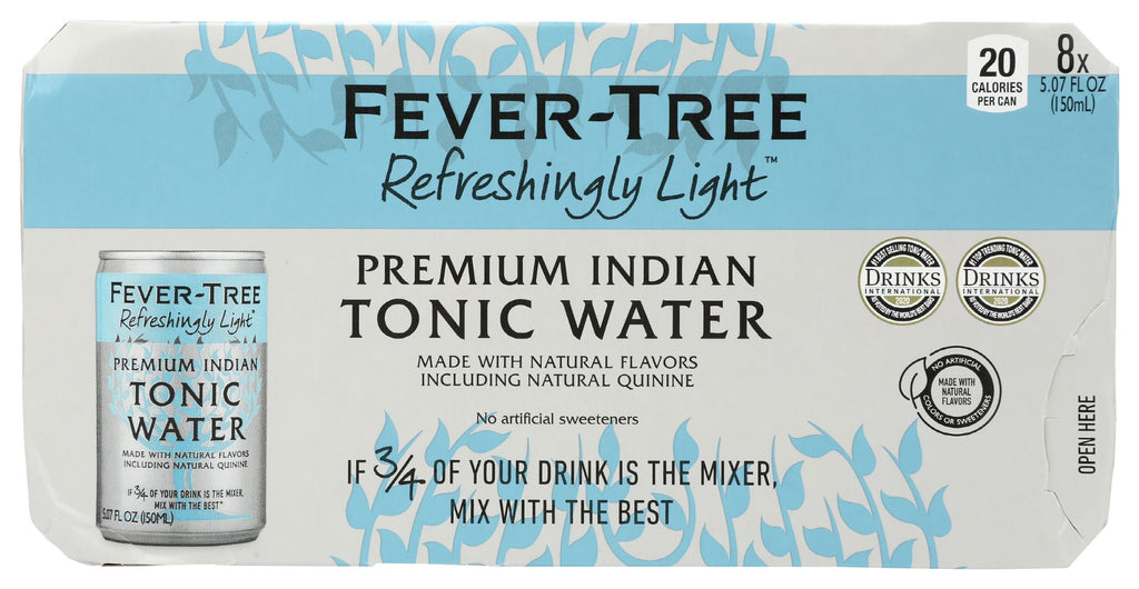 FEVER TREE: Premium Indian Tonic Water, 40.56 fo