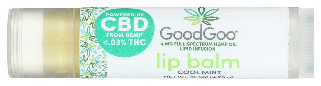 GOOD GOO: Cool Mint With Hemp Lip Balm, 0.15 oz