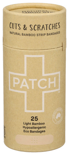 PATCH: Natural Bamboo Strip Bandages, 25 pc