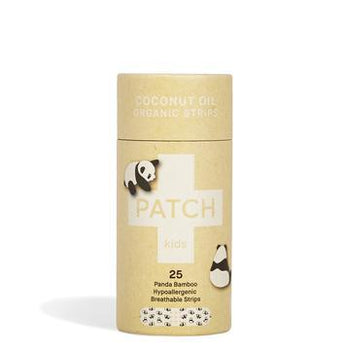 PATCH: Natural Coconut Oil Bamboo Strip Bandages, 25 pc