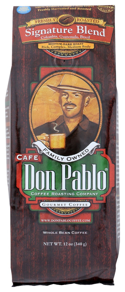 DON PABLO: Whole Bean Signature Blend Coffee, 12 oz