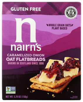 NAIRNS: Caramelized Onion Oat Flatbreads, 5.29 oz