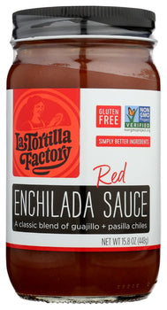 LA TORTILLA FACTORY: Sauce Red Enchilada, 15.8 oz