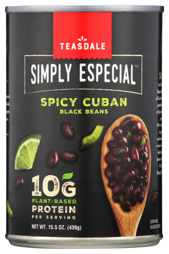 TEASDALE: Simply Especial Spicy Cuban Black Beans, 15.5 oz