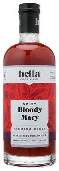 HELLA COCKTAIL: Spicy Bloody Mary Premium Mixer, 25.4 fo