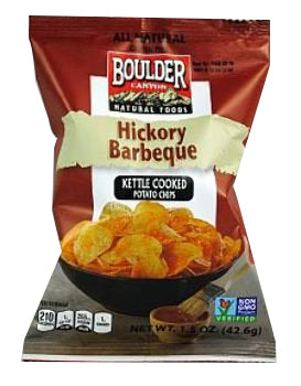 BOULDER CANYON: Hickory Barbeque Kettle Cooked Potato Chips, 1.5 oz