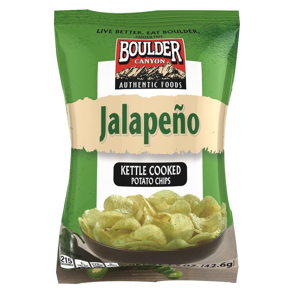 BOULDER CANYON: Jalapeno Kettle Cooked Potato Chips, 1.5 oz