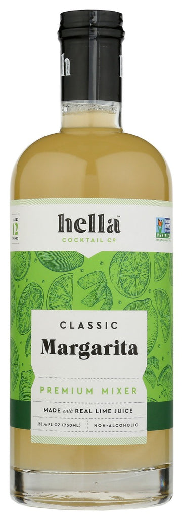 HELLA COCKTAIL: Classic Margarita Premium Mixer, 25.4 fo