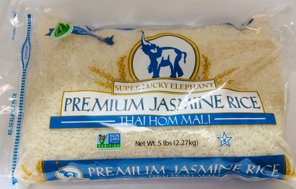 SUPER LUCKY ELEPHANT: Jasmine Rice, 5 lb