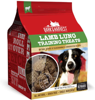 BARK AND HARVEST: Lamb Lung Training Treats, 5 oz