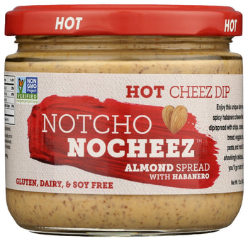 THE HAPPY VEGAN: Notcho Nocheez Almond Spread With Habanero Hot Cheez Dip, 12 oz