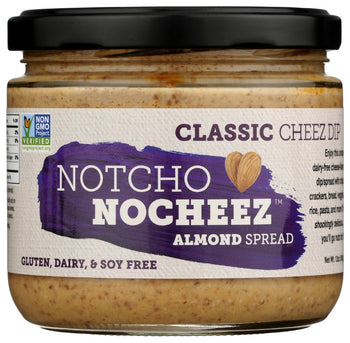 THE HAPPY VEGAN: Notcho Nocheez Almond Spread Classic Cheez Dip, 12 oz