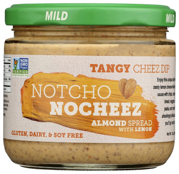 THE HAPPY VEGAN: Notcho Nocheez Almond Spread With Lemon Tangy Cheez Dip, 12 oz