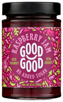 GOOD GOOD: Jam Raspberry Sweet, 12 oz