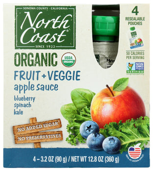 NORTH COAST: Pouch Appl Kale Spnach, 4 ea