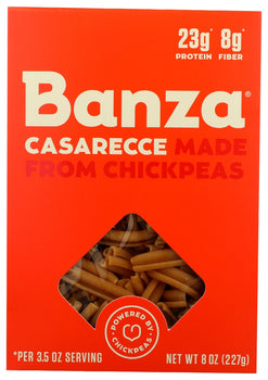 BANZA: Casarecce Chickpea Pasta, 8 oz