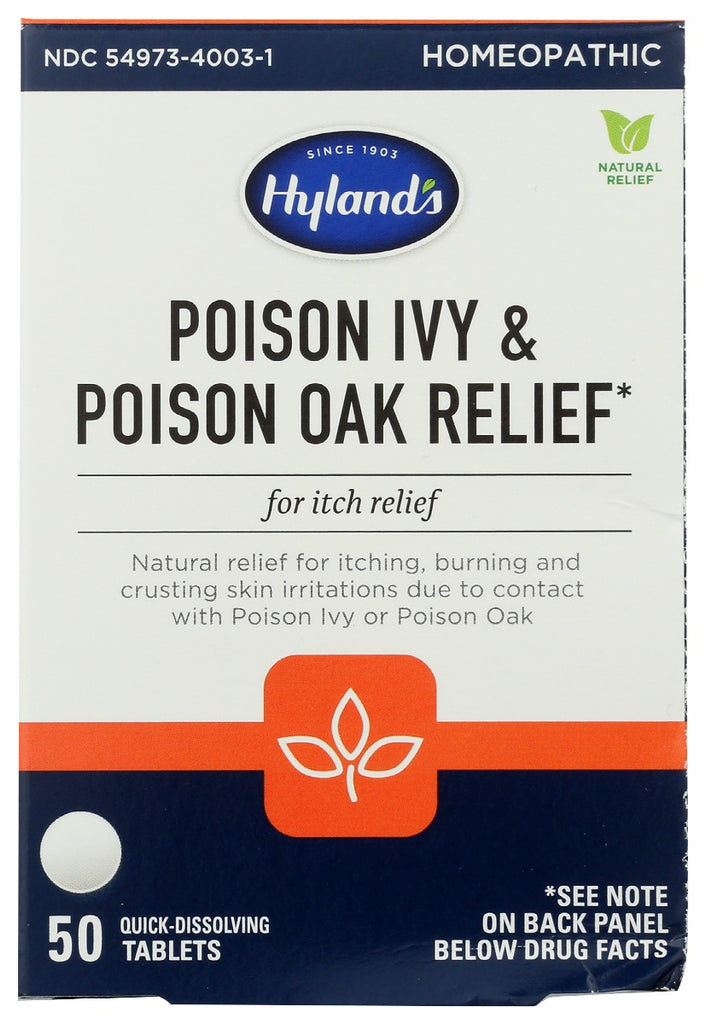 HYLANDS: Poison Ivy & Poison Oak Relief, 50 tb