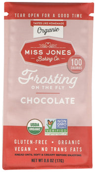 MISS JONES BAKING CO: Frosting Choc Sngl Srv, 0.6 oz