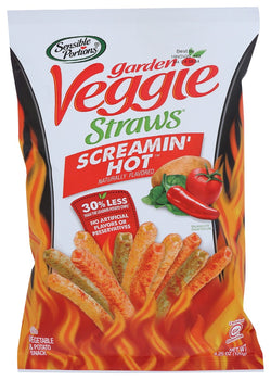 SENSIBLE PORTIONS: Garden Veggie Straws Screamin Hot, 4.25 oz