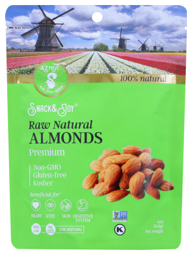 AZNUT: Raw Natural Almonds, 6 oz