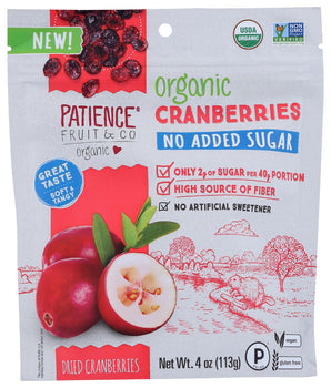 PATIENCE FRUIT & CO: Frt Drd Crnbr No Ad S Org, 4 oz