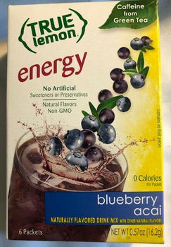 TRUE CITRUS: Energy Blueberry Acai Drink Mix, 0.57 oz