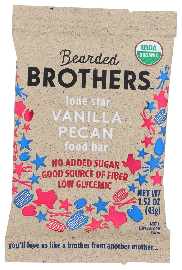 BEARDED BROTHERS: Lone Star Vanilla Pecan Bar, 1.52 oz