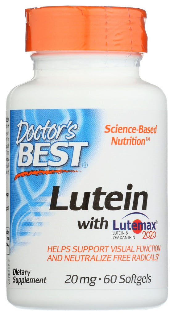 DOCTORS BEST: Lutein With Lutemax Zeaxanthin, 60 sg