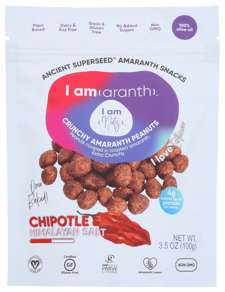 I AMARANTH: Chipotle Plus Himalayan Salt Peanuts, 3.5 oz