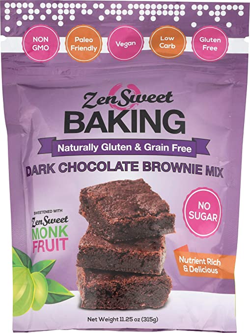 ZENSWEET: Dark Chocolate Brownie Mix, 11.25 oz