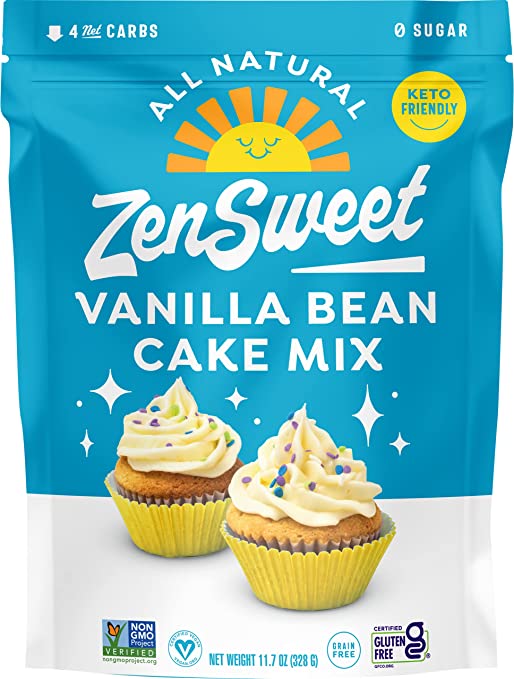 ZENSWEET: Vanilla Bean Cake Mix, 11.7 oz