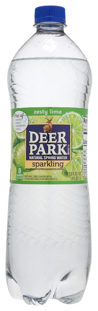 DEER PARK: Zesty Lime Sparkling Water, 33.8 fo