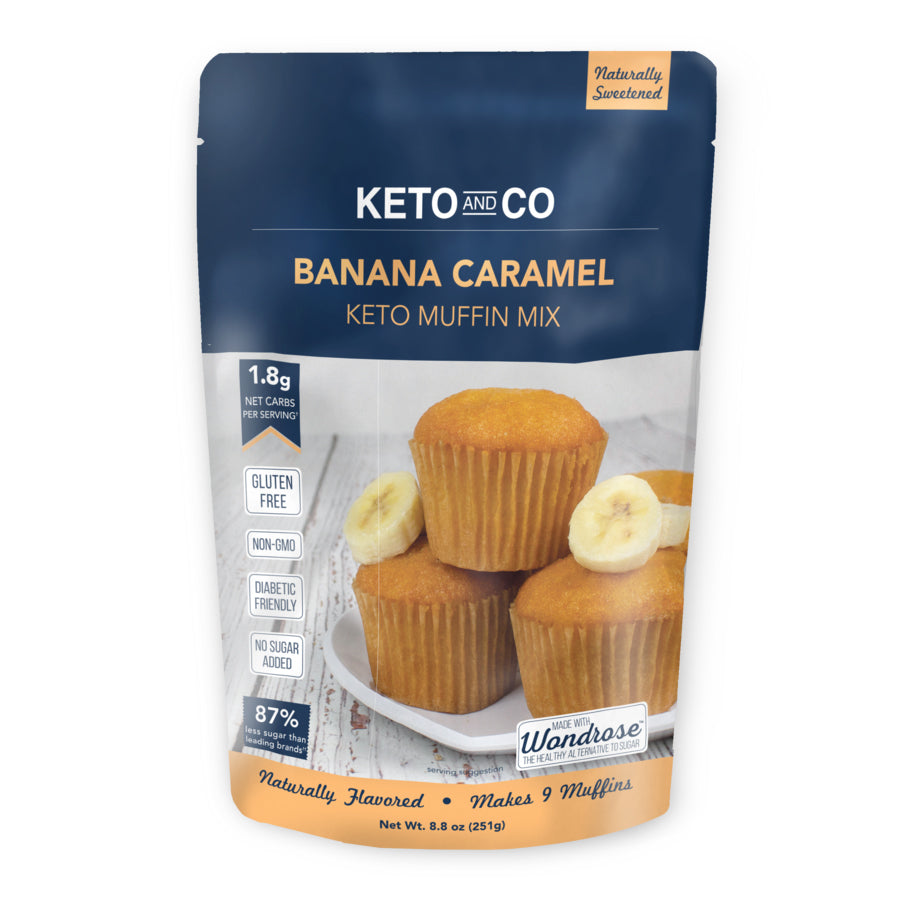 KETO & CO: Mix Muffin Banana Caramel, 8.8 oz