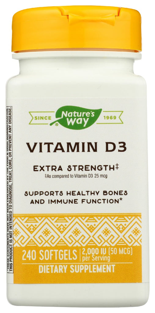 NATURES WAY: Vitamin D3 Extra Strength, 240 sg