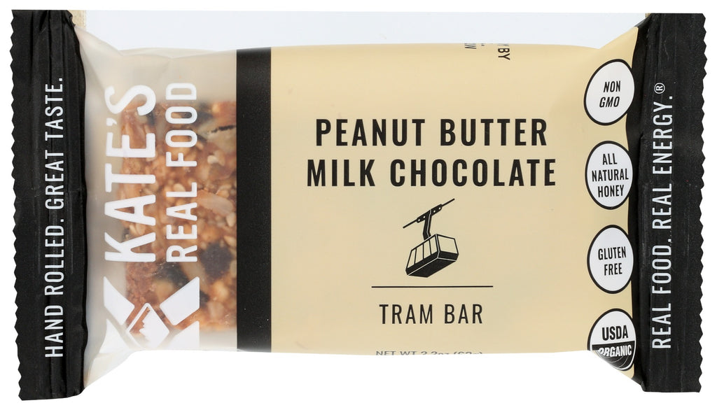 KATES REAL FOOD: Peanut Butter Milk Chocolate Bar, 2.2 oz