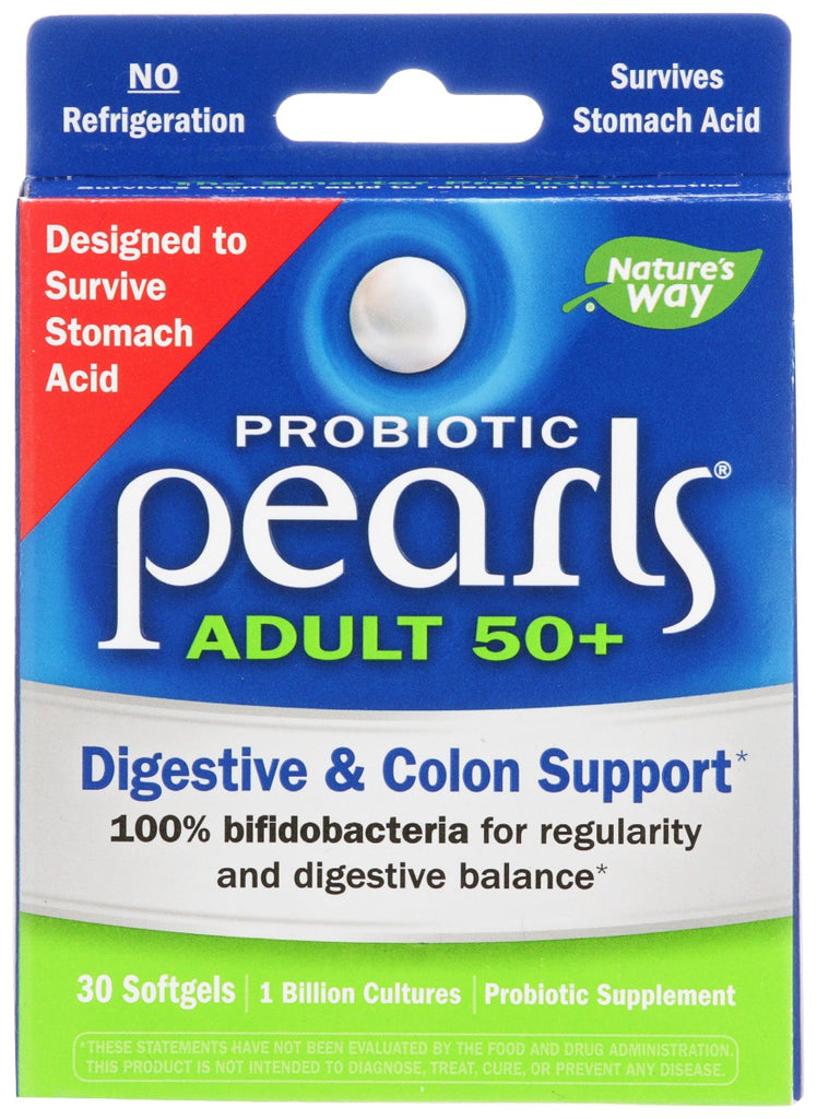 NATURES WAY: Probiotic Pearls 50Plus, 30 sg