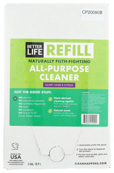 BETTER LIFE: All Purpose Cleaner Clary Sage And Citrus Scent, 5 ga