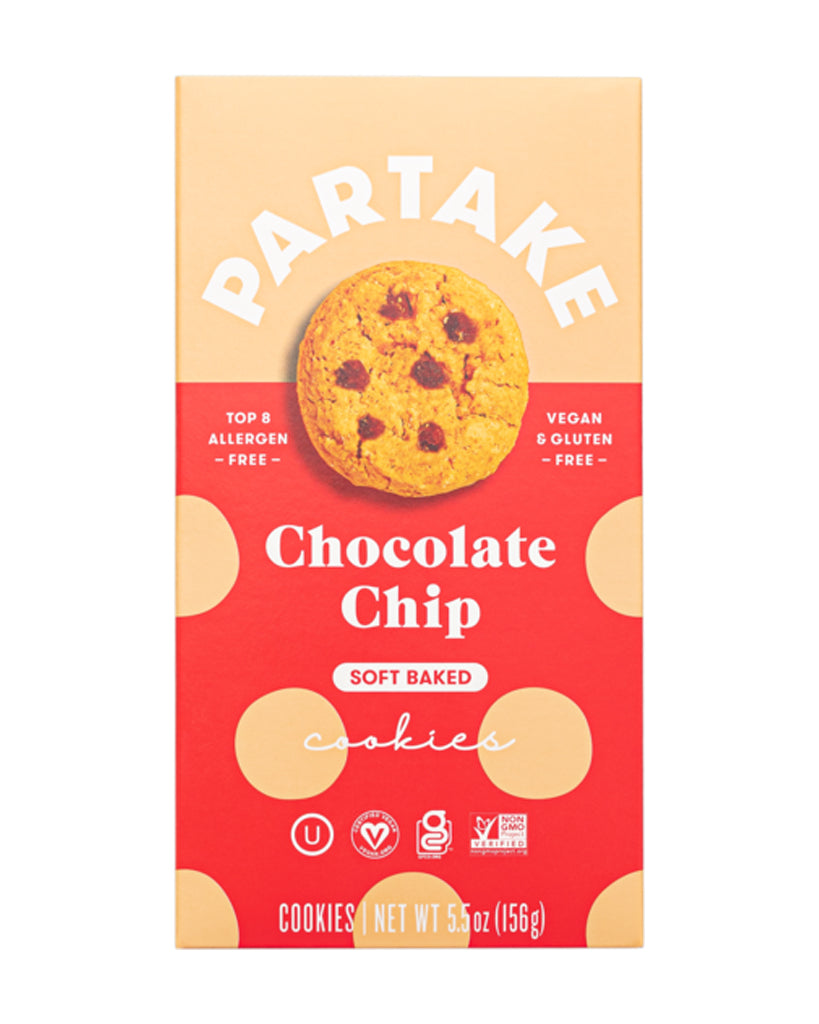 PARTAKE FOODS: Soft Baked Chocolate Chip Cookies, 5.5 oz