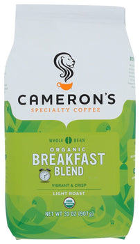 CAMERONS SPECIALTY COFFEE: Coffee Whl Bn Brkfst Blnd, 32 oz