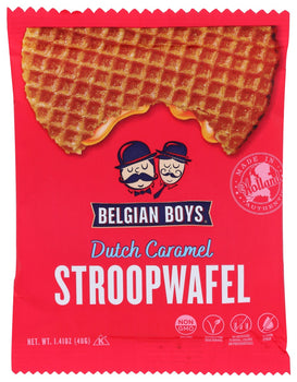 BELGIAN BOYS: Single Pack Stroopwafels, 1.41 oz