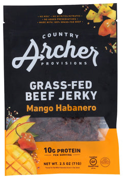 COUNTRY ARCHER: Jerky Beef Mango Habanero, 2.5 oz