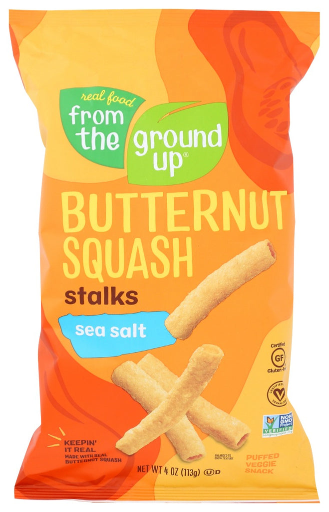 FROM THE GROUND UP: Sea Salt Butternut Squash Stalks, 4 oz