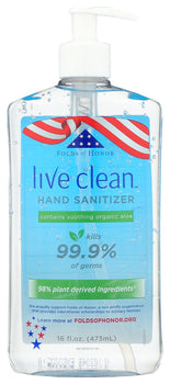 LIVE CLEAN: Hand Sanitizer Aloe, 16 oz