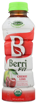 BERRI FIT: Organic Cherry Lime Flavored Beverage, 16 fo