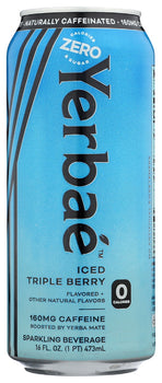 YERBAE: Iced Triple Berry Sparkling Water, 16 fo