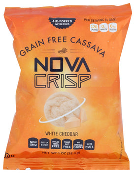 NOVACRISP: Grain Free Cassava White Cheddar Chips, 1 oz