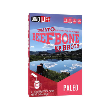 LONOLIFE: Tomato Beef Bone Broth 4 Stick Packs, 2.68 oz